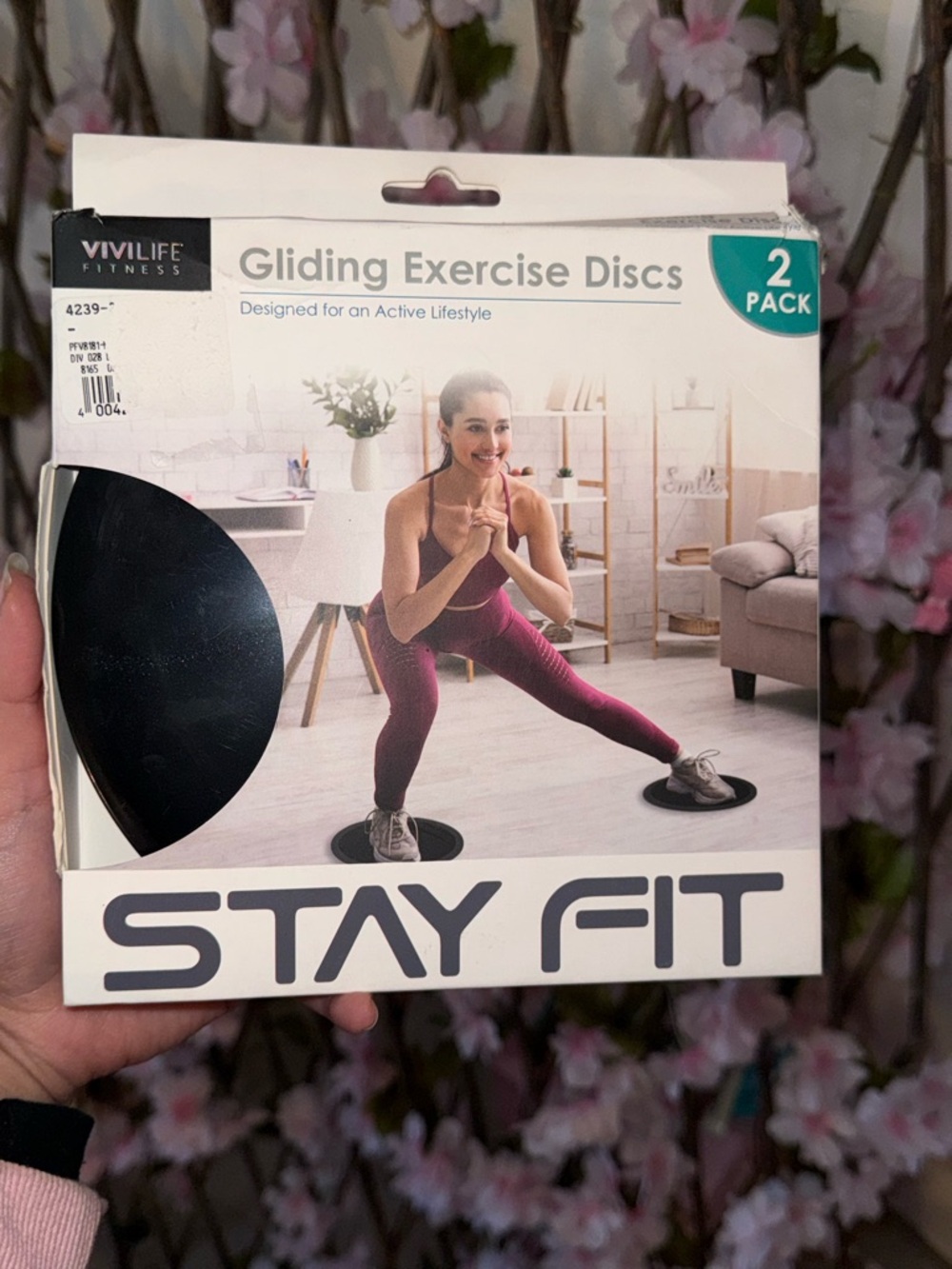 VIVLIFE Fitness Gliding Exercise Discs - Black (2 Pack)